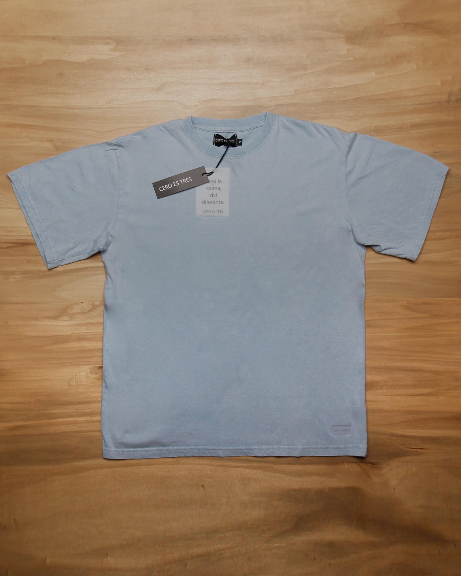 4008CE - REMERA FRAPPE CELESTE